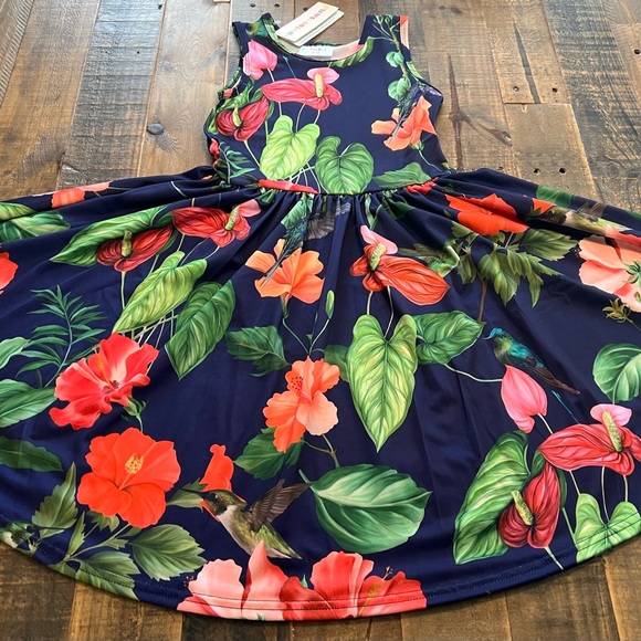 Dot Dot Smile size 7, 8/10 or 12/14 girls hummingbird Tank twirl dress new - Picture 5 of 8